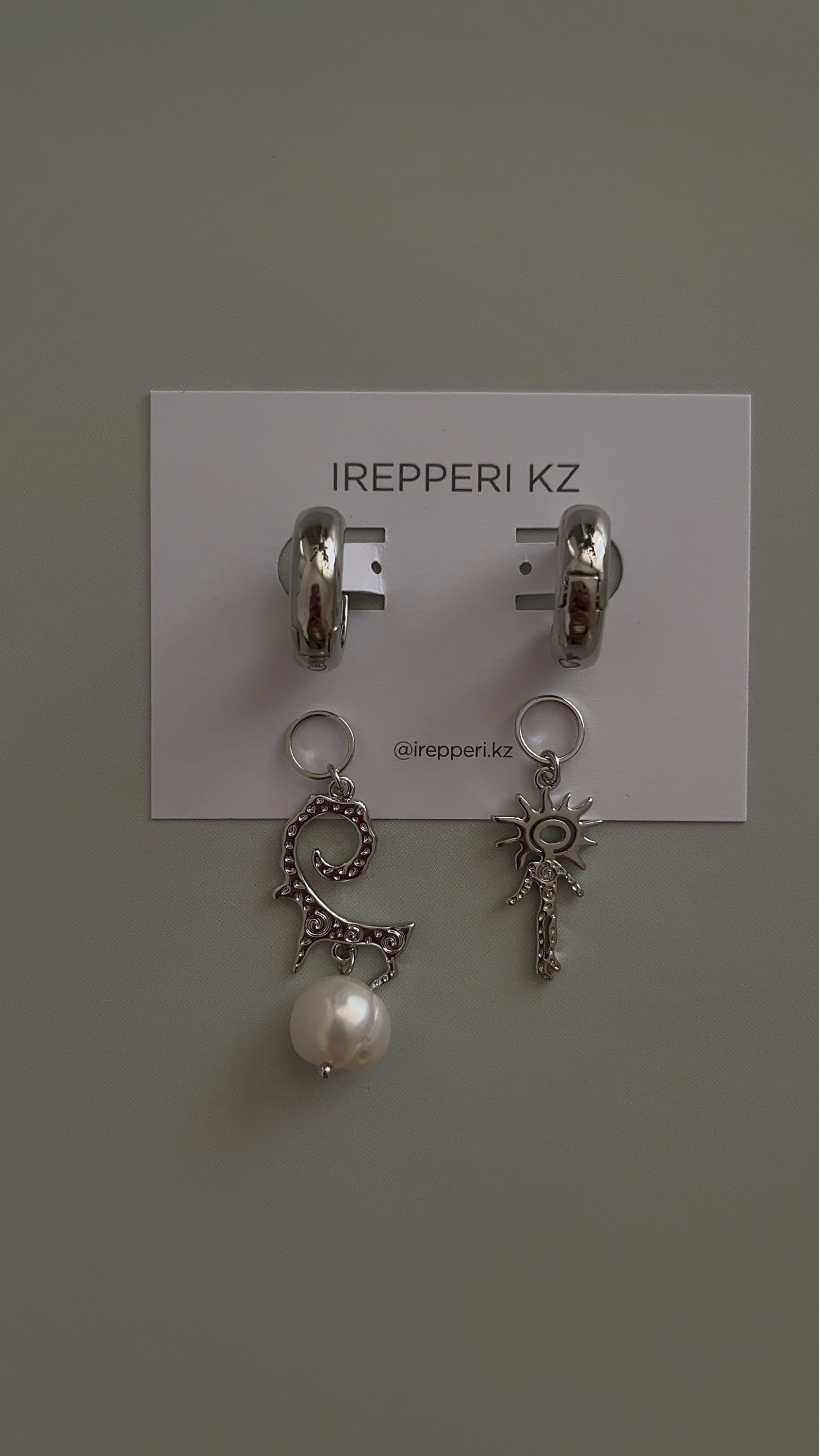 Серьги ассиметрия этно тенгри