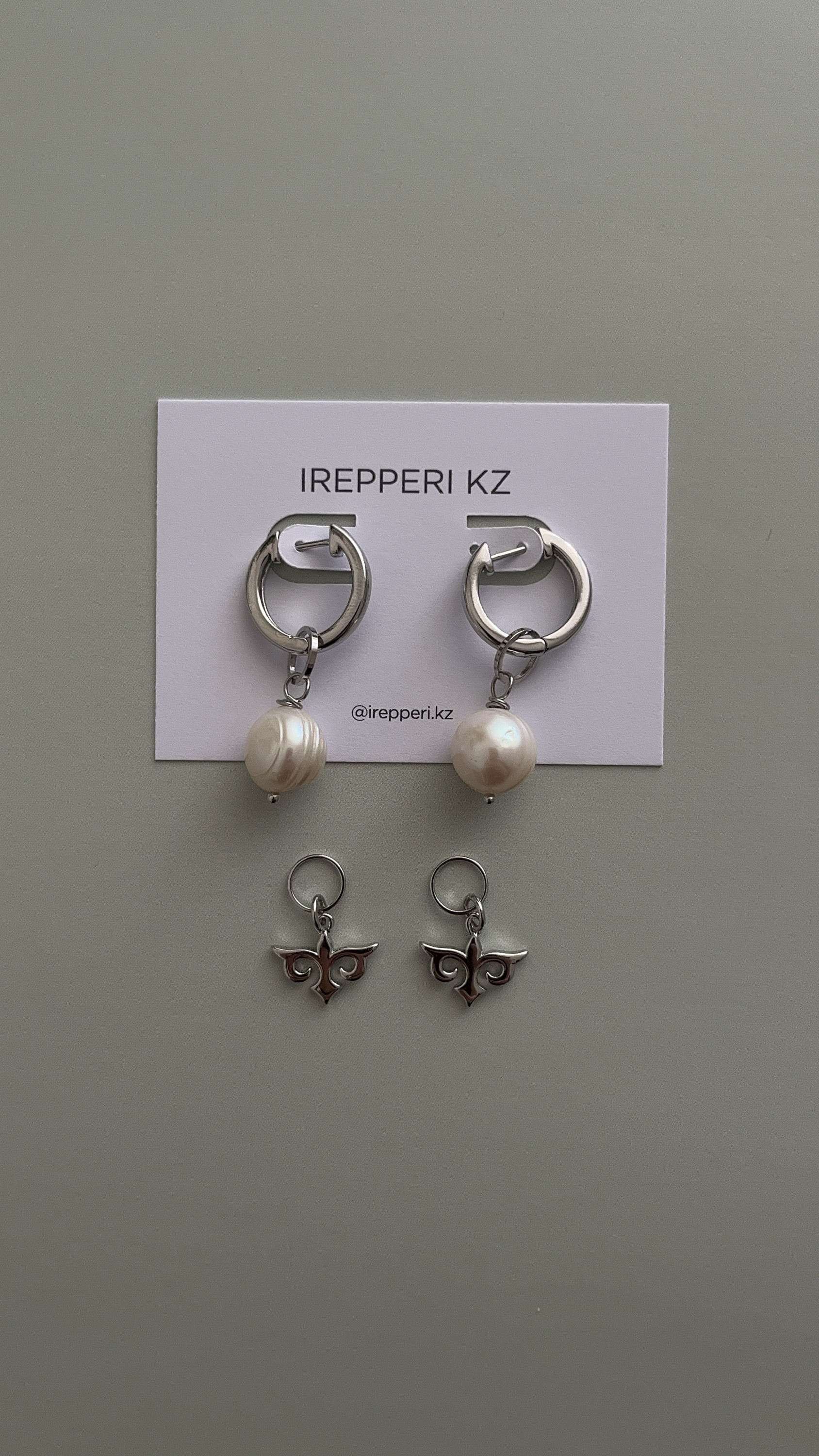 Серьги 4 подвески
