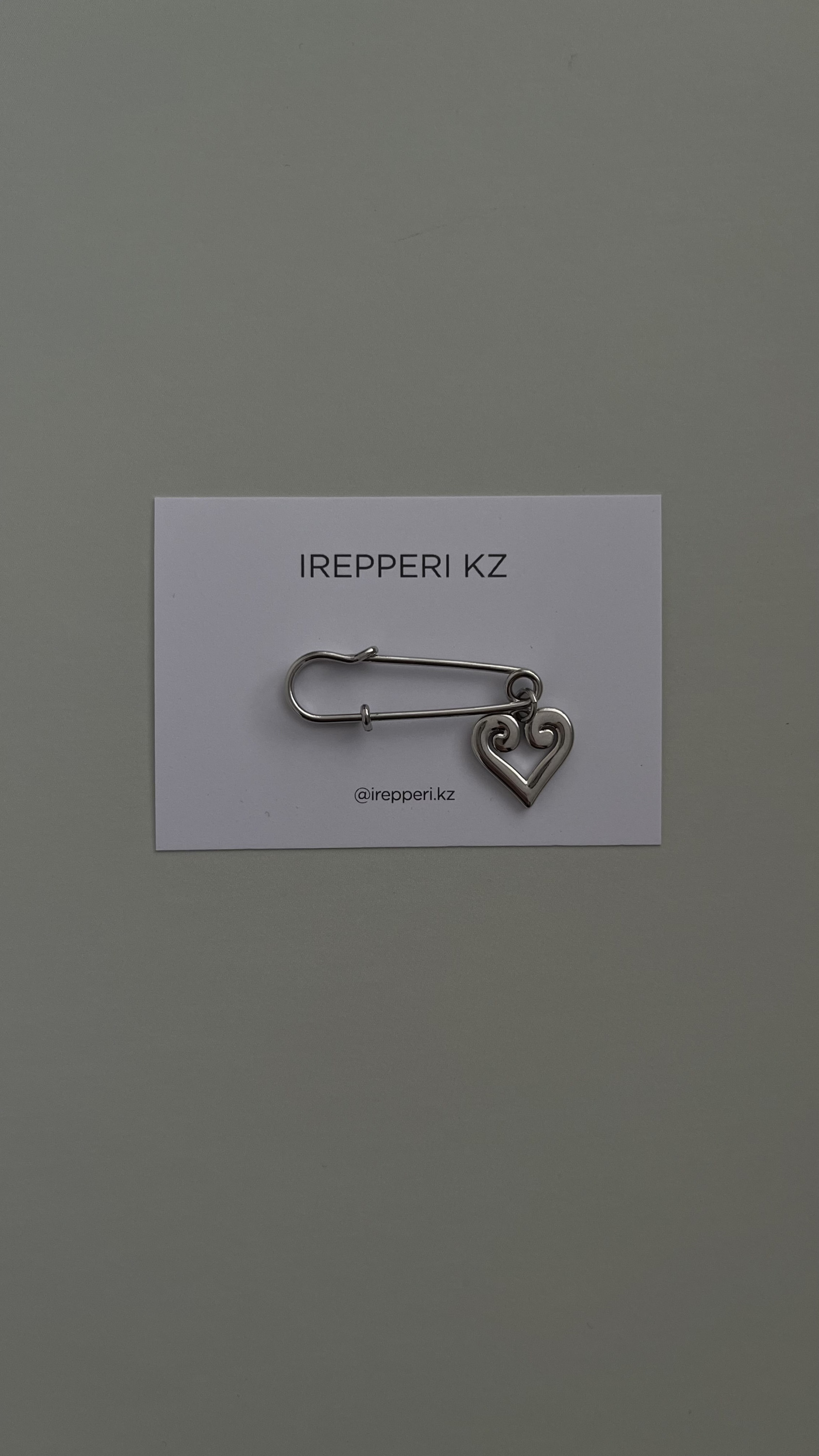 Булавка этно сердце