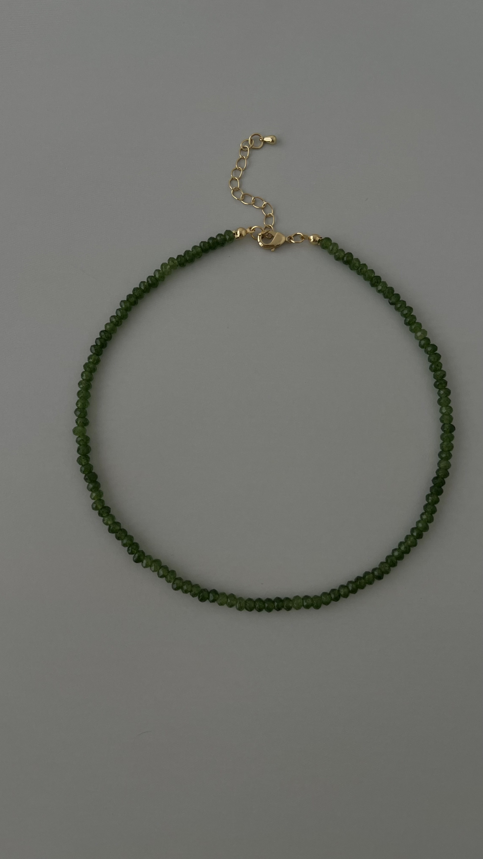 Чокер зеленый агат