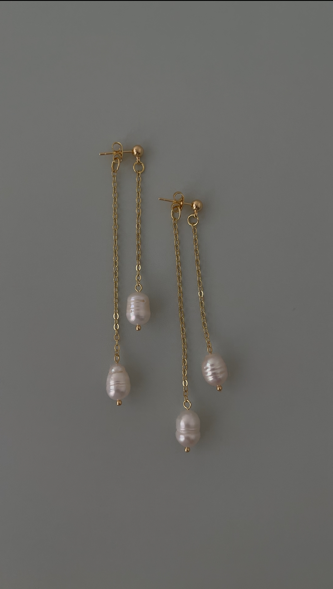 Серьги двойные