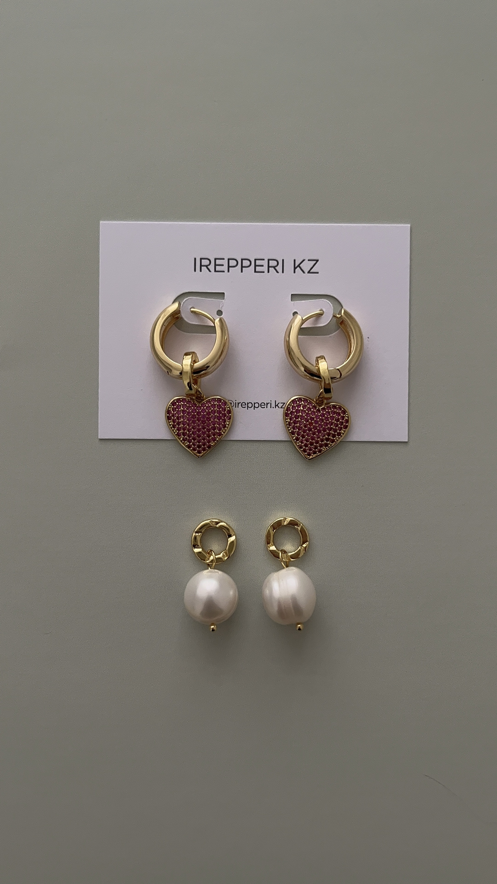 Серьги 4 подвески