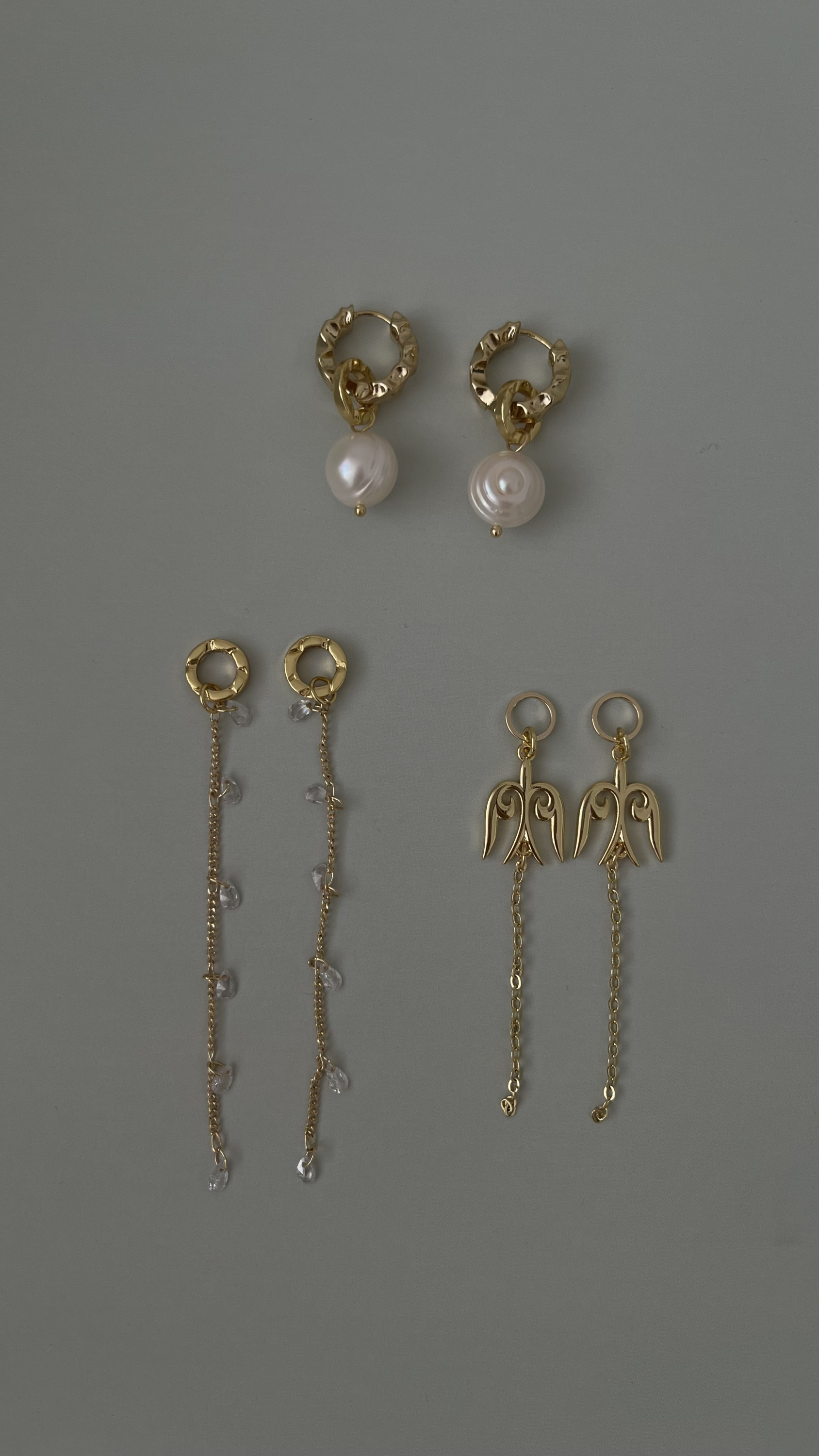 Комплект серьги и 6 подвесок