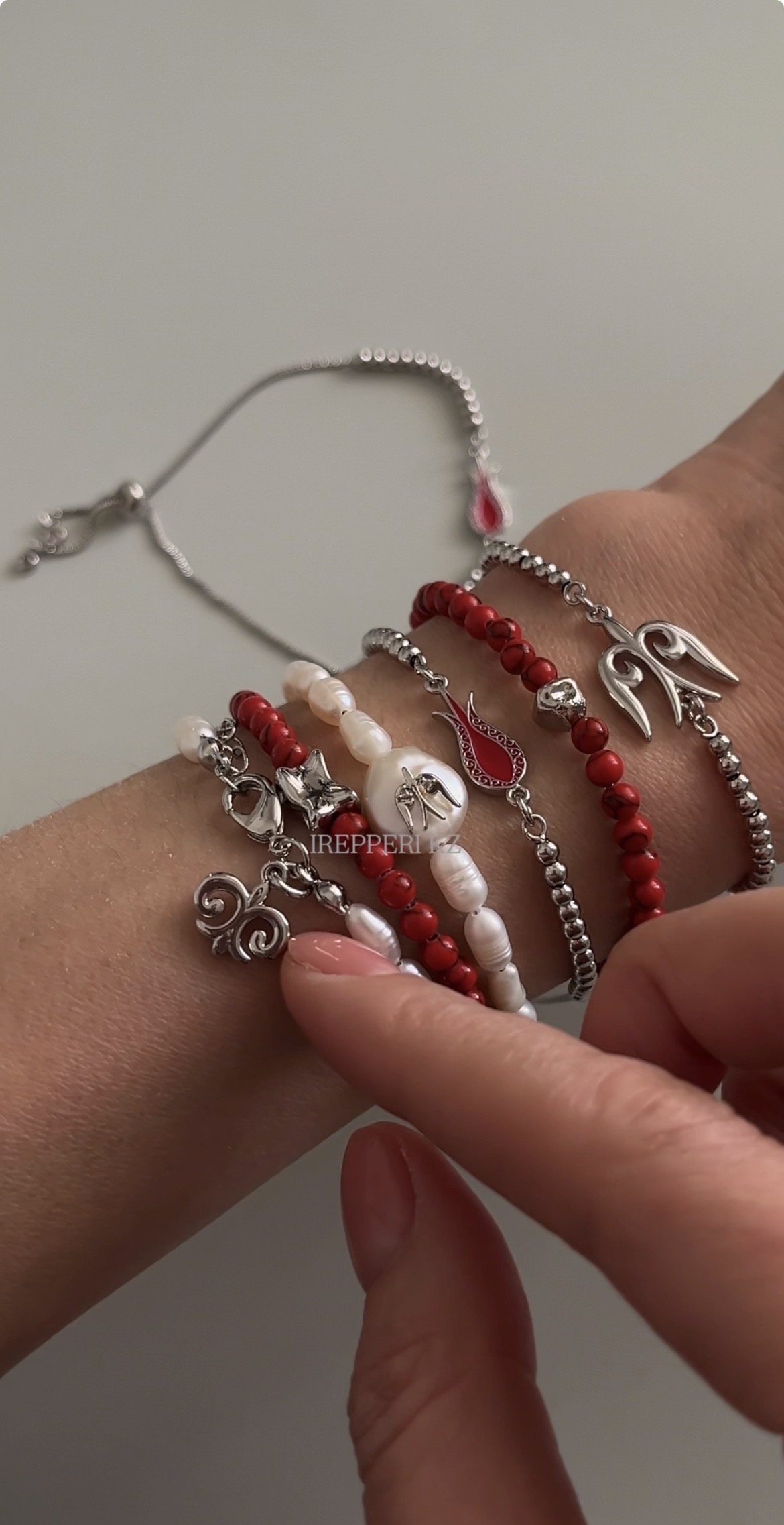 Браслет жемчуг этно в золоте