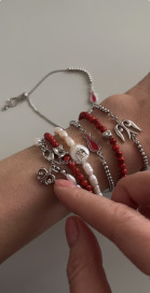 Браслет жемчуг этно в золоте