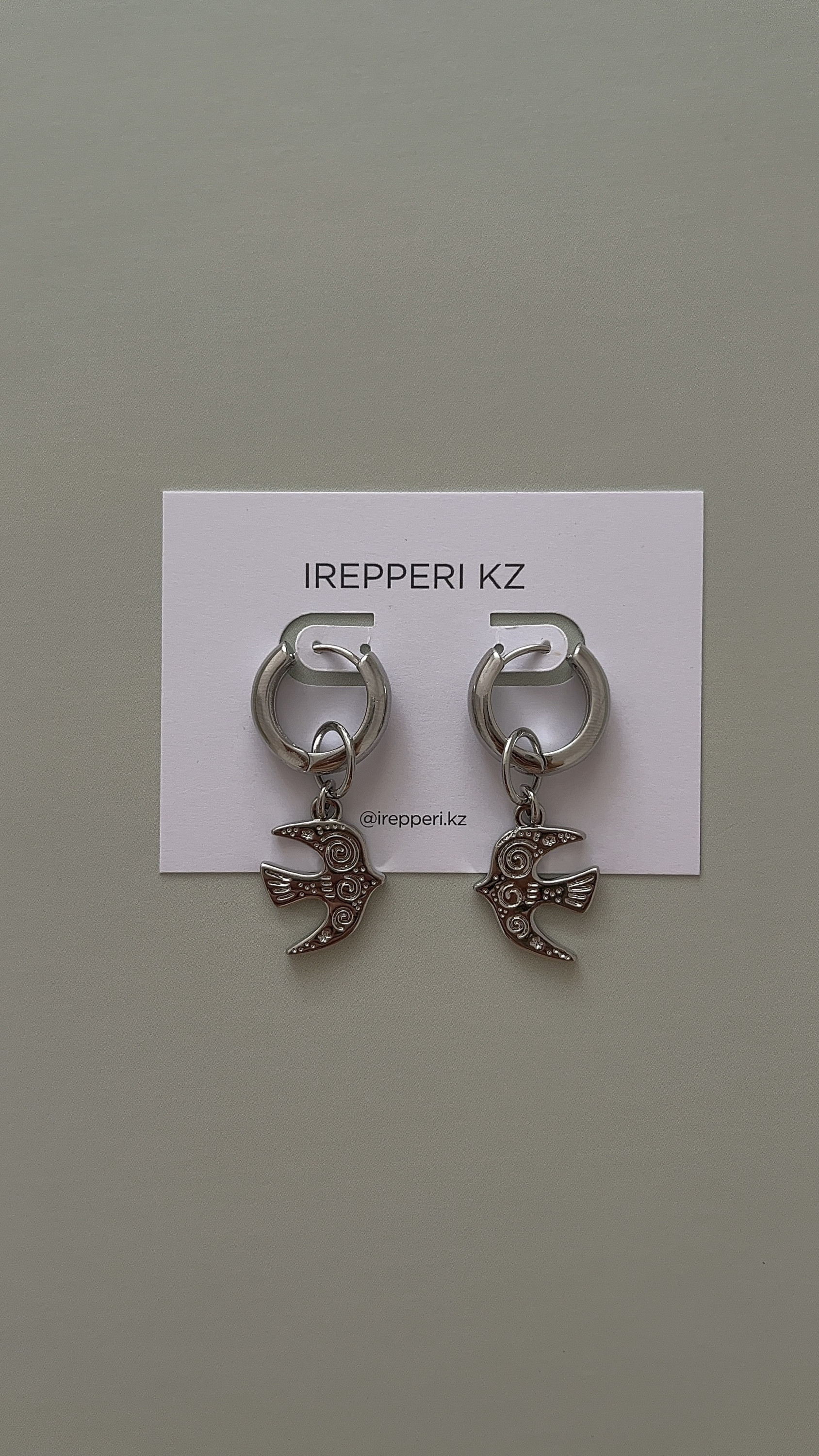 Серьги конго птицы