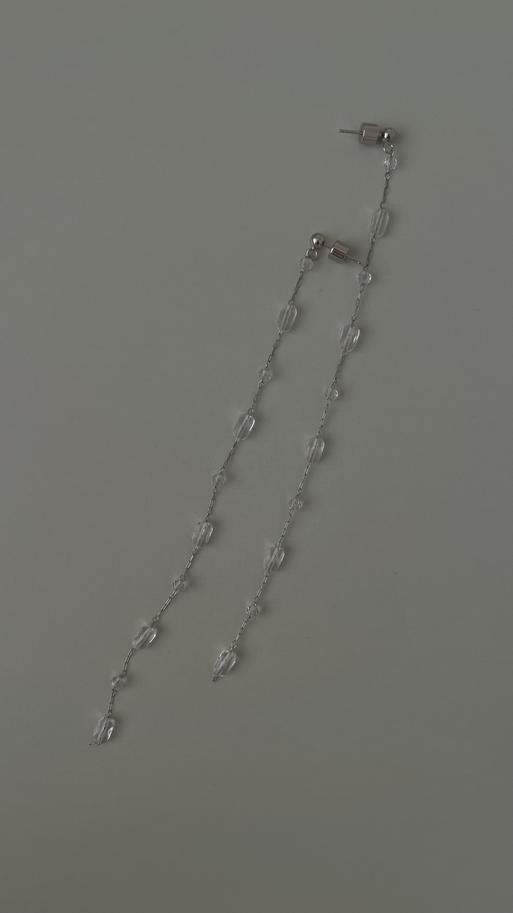 Серьги горный хрусталь