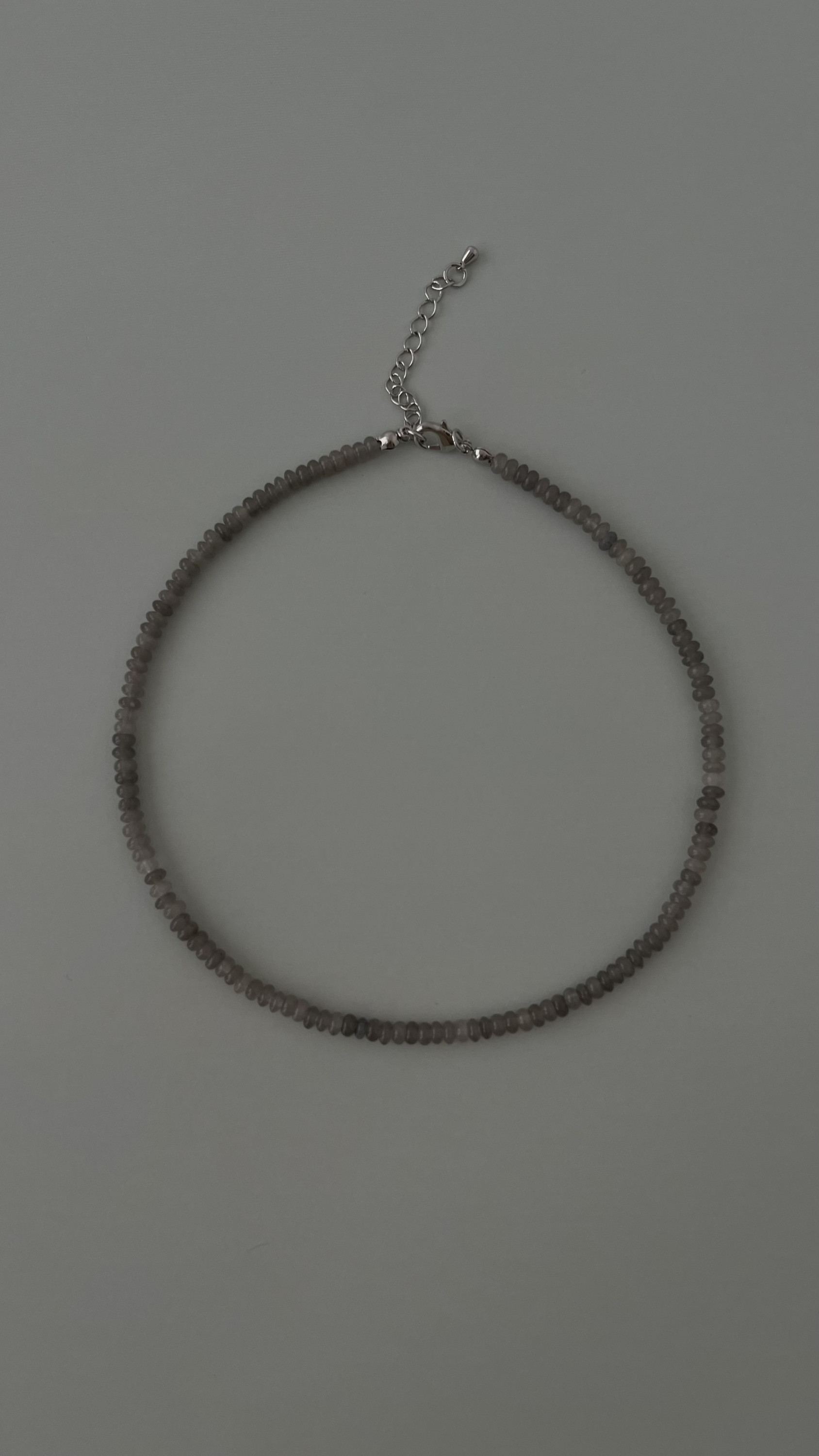 Чокер серый агат