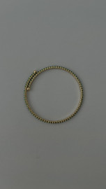 Браслет с зелеными цирконами