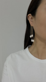 Серьги двойные