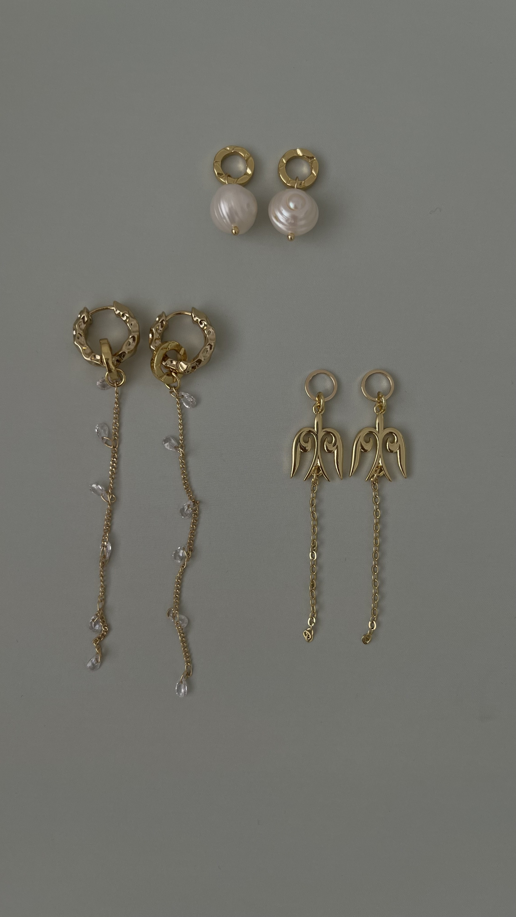 Комплект серьги и 6 подвесок