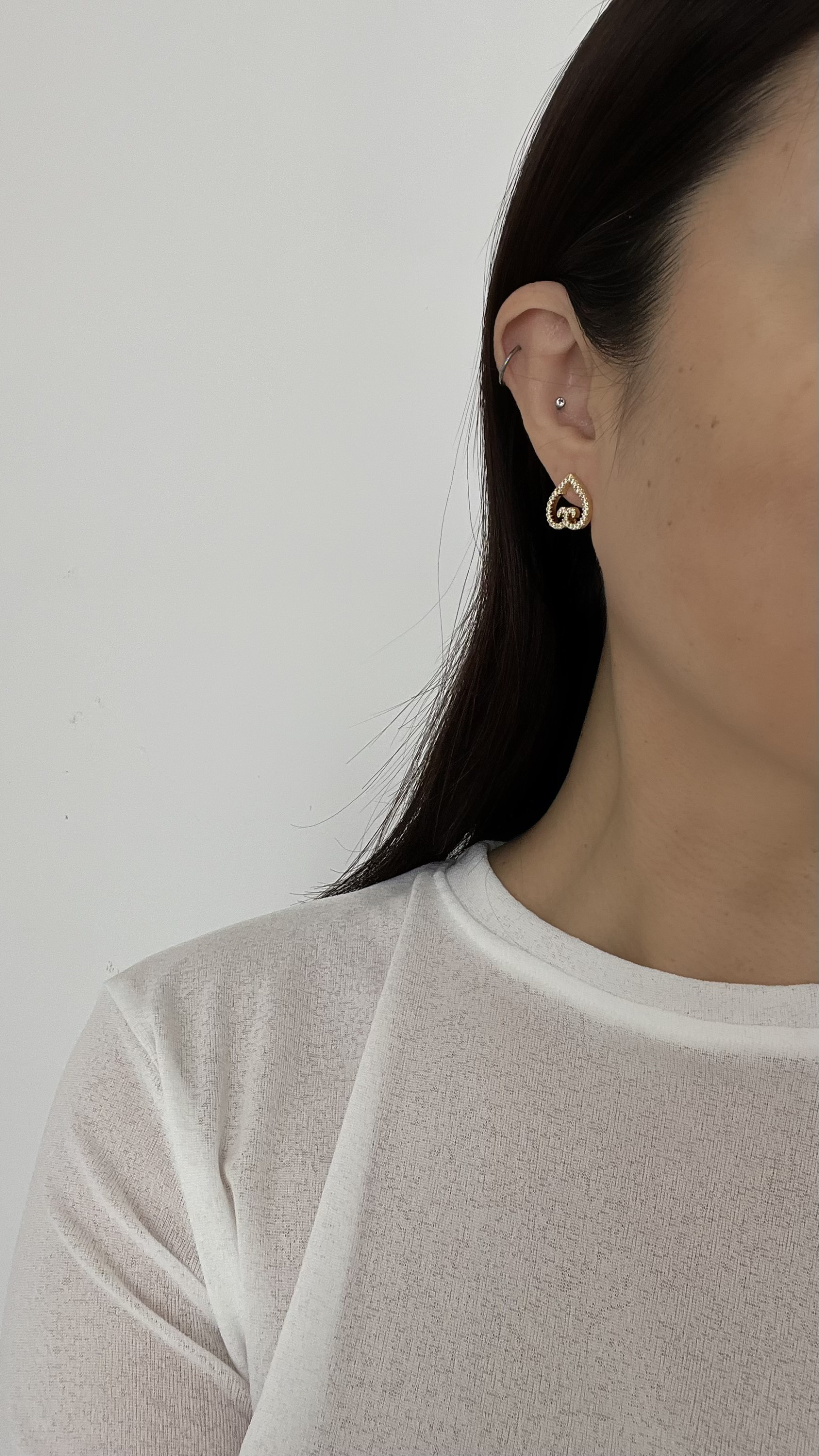 Серьги пуссеты в золоте