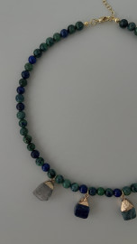 Колье натуральные камни 4 подвески