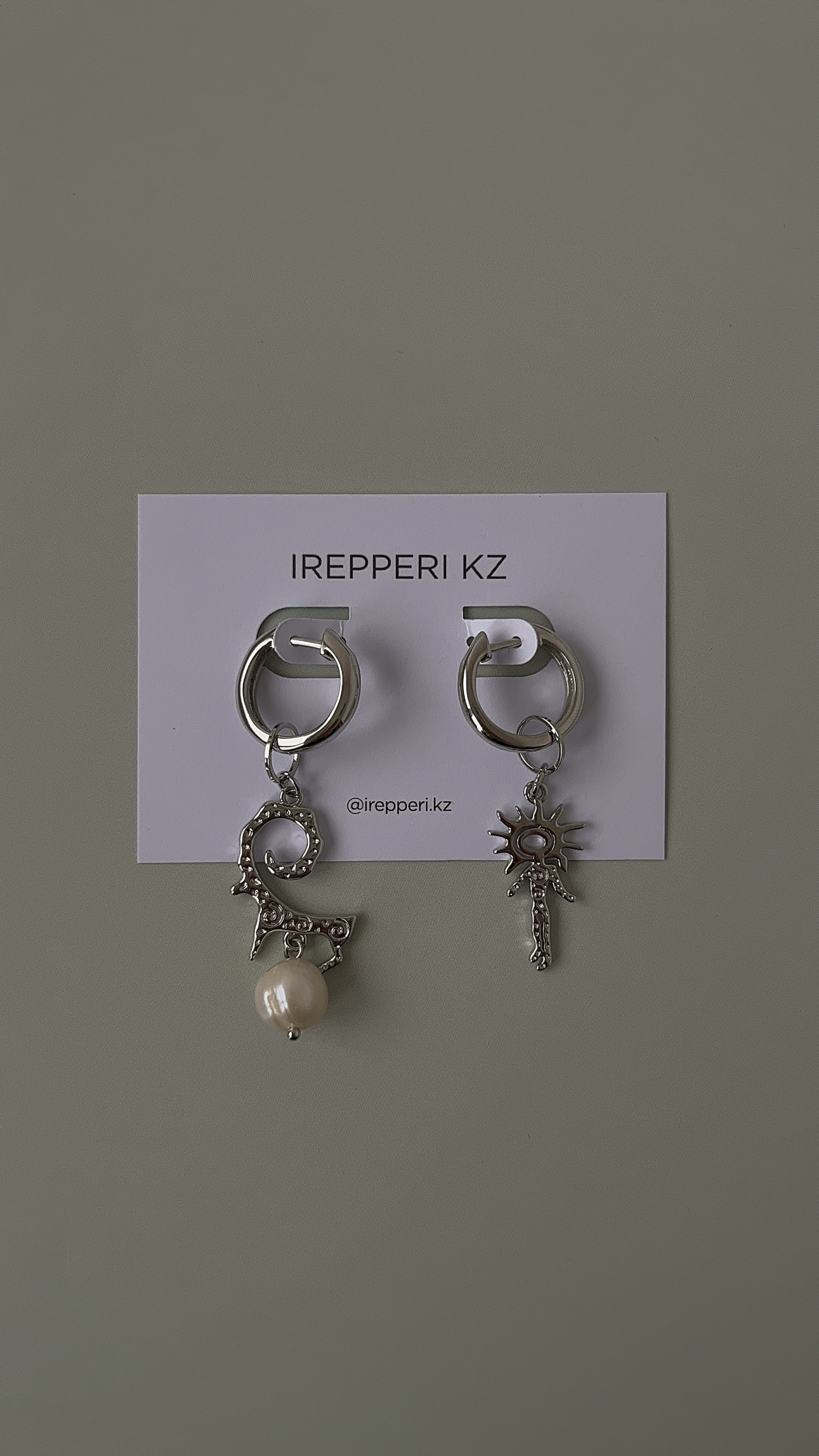 Серьги ассиметрия этно тенгри