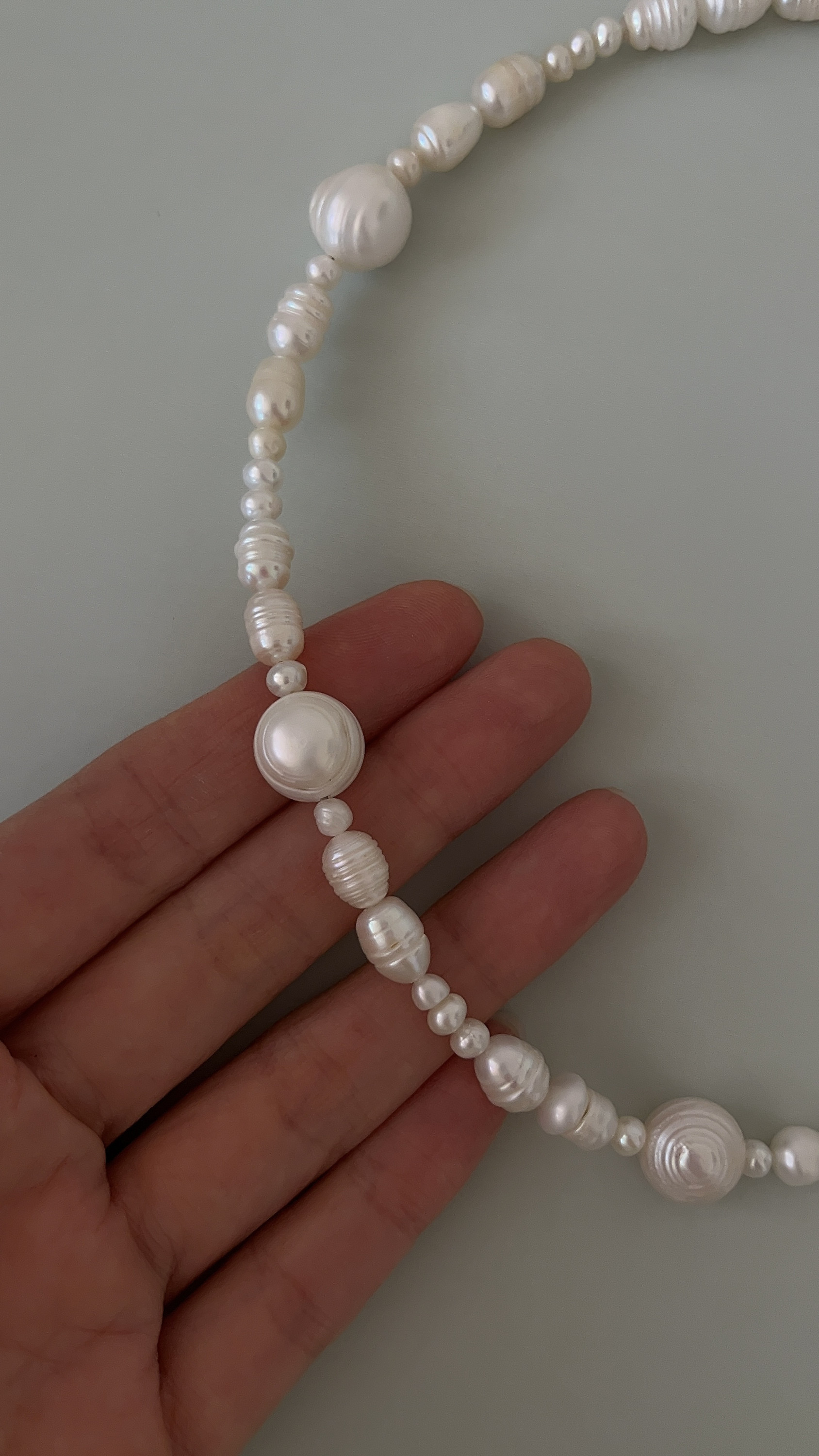 Колье натуральный жемчуг