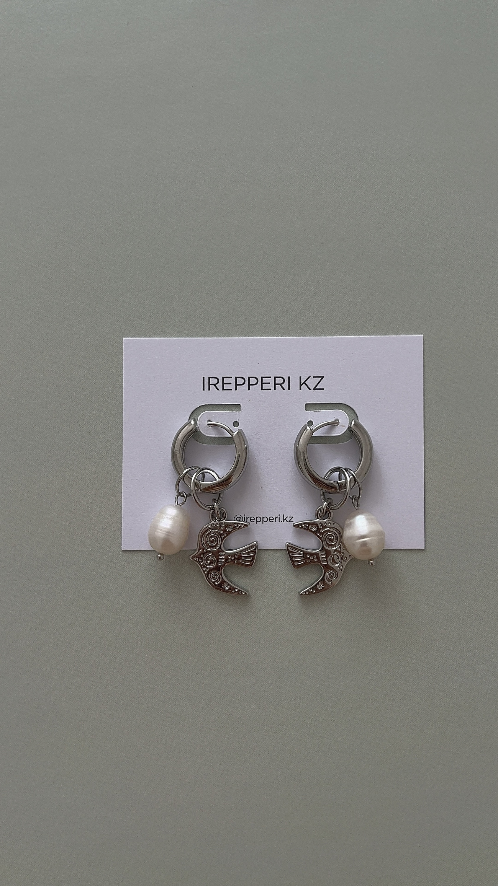 Серьги птицы 4 подвески
