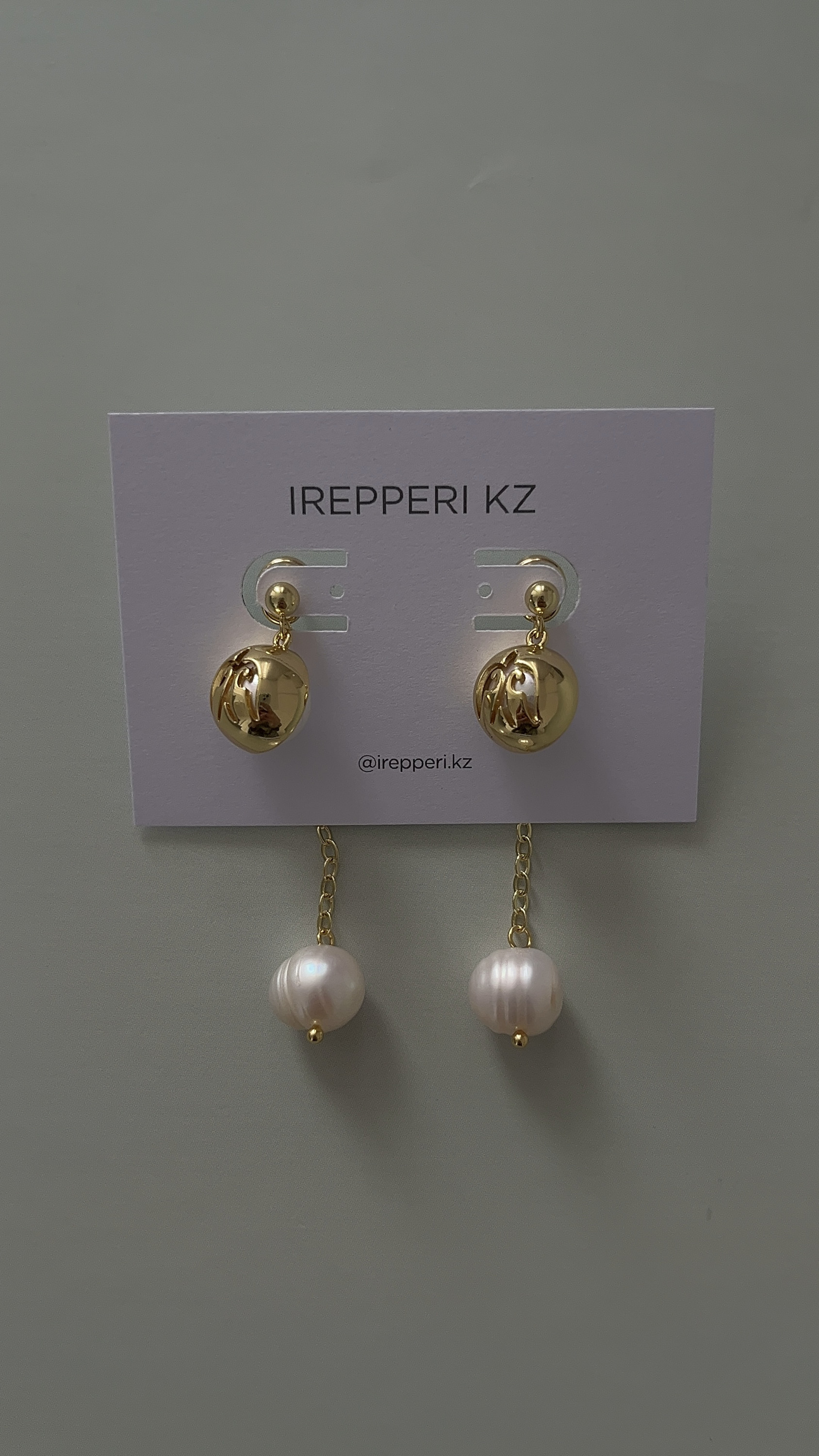 Серьги шар в золоте (трансформеры)