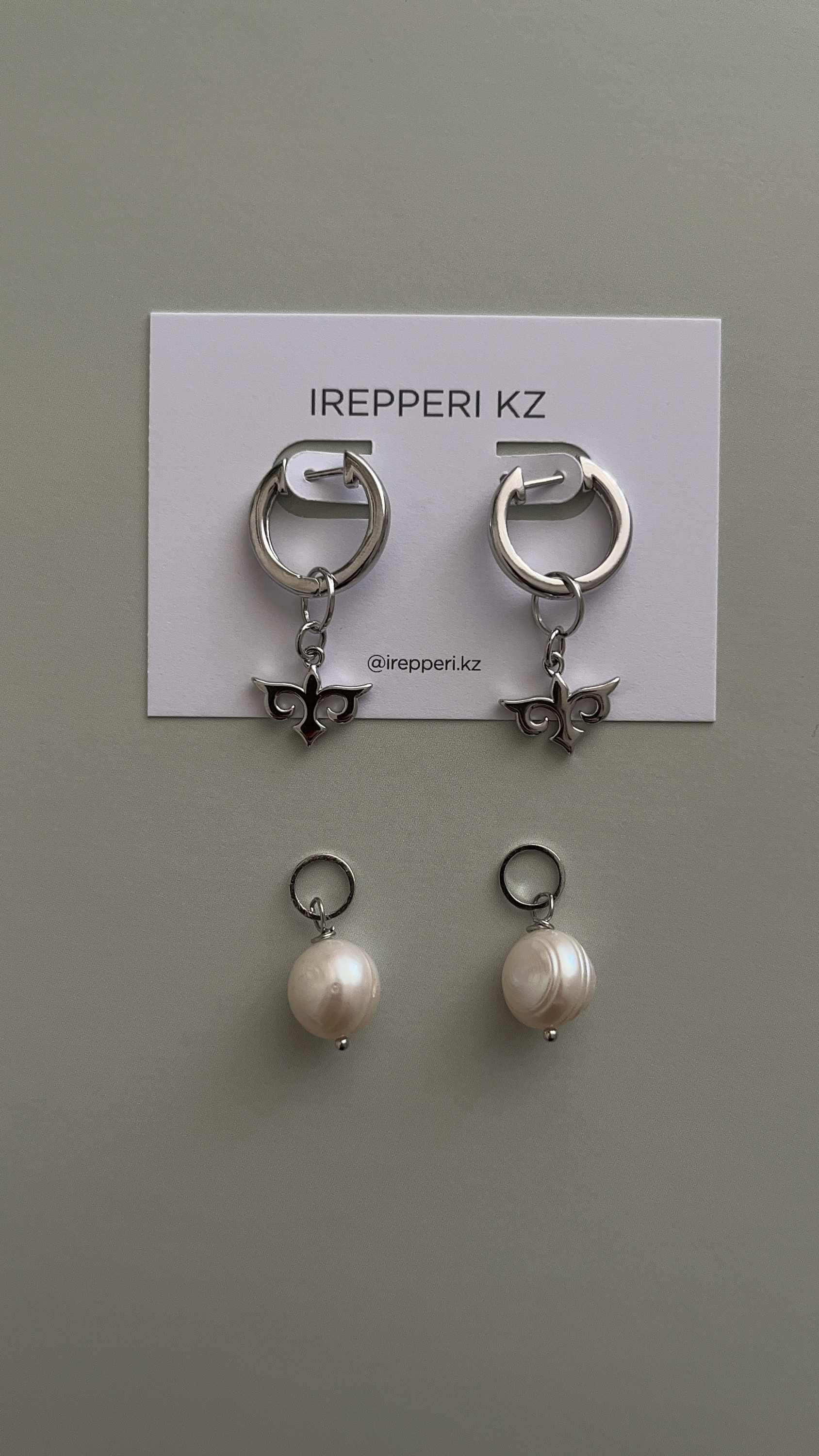 Серьги 4 подвески