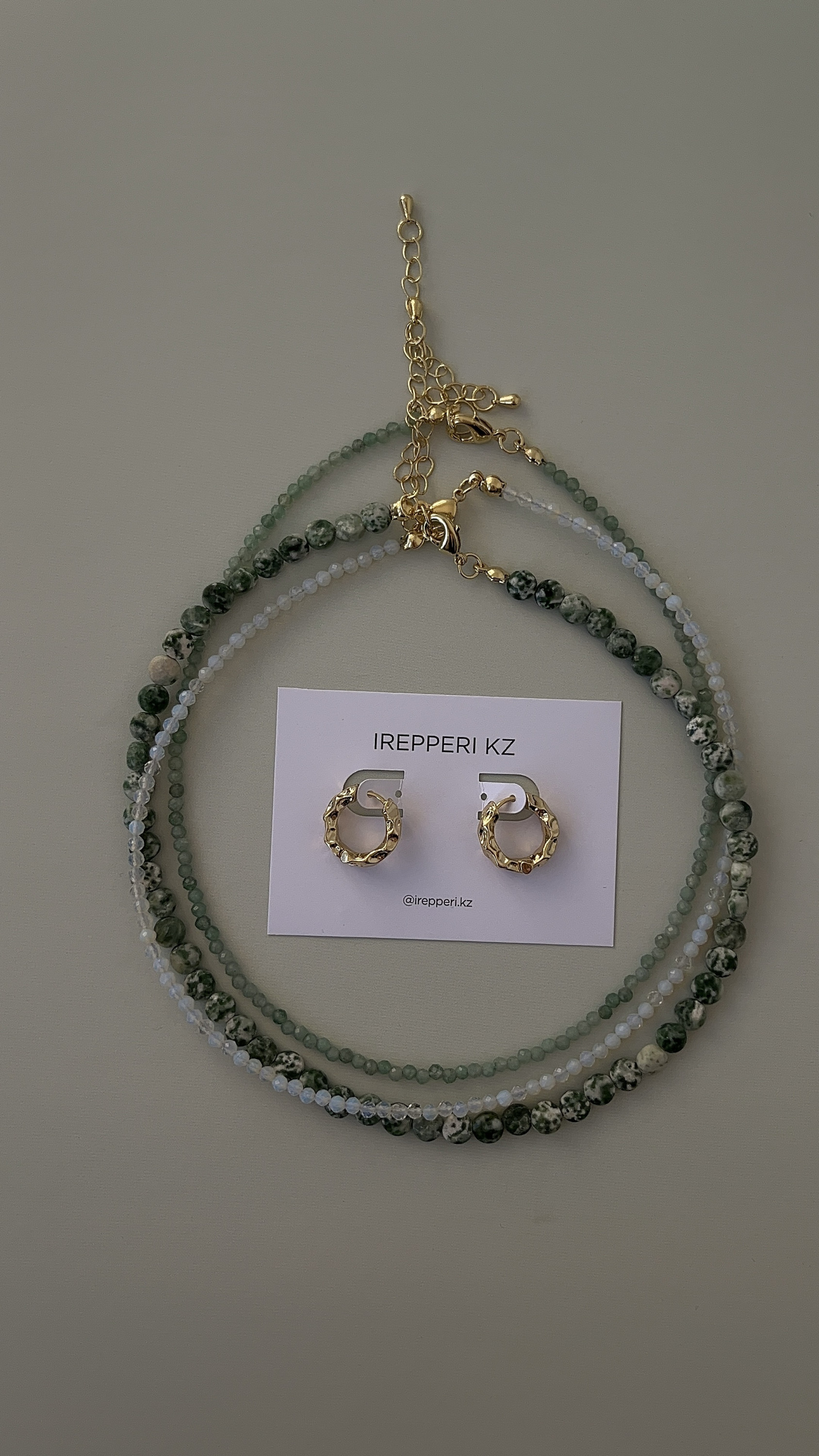 Комплект натуральные камни