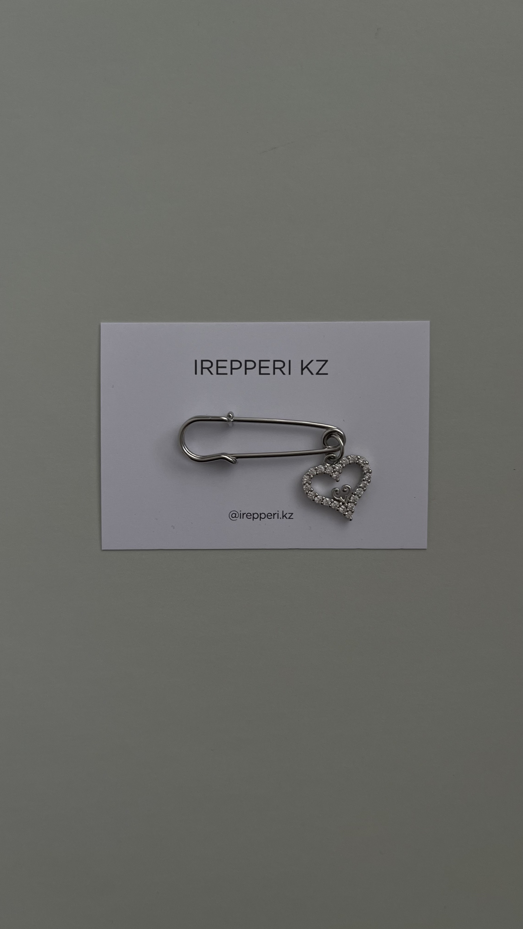 Булавка этно  сердце