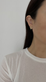 Серьги пуссеты в золоте