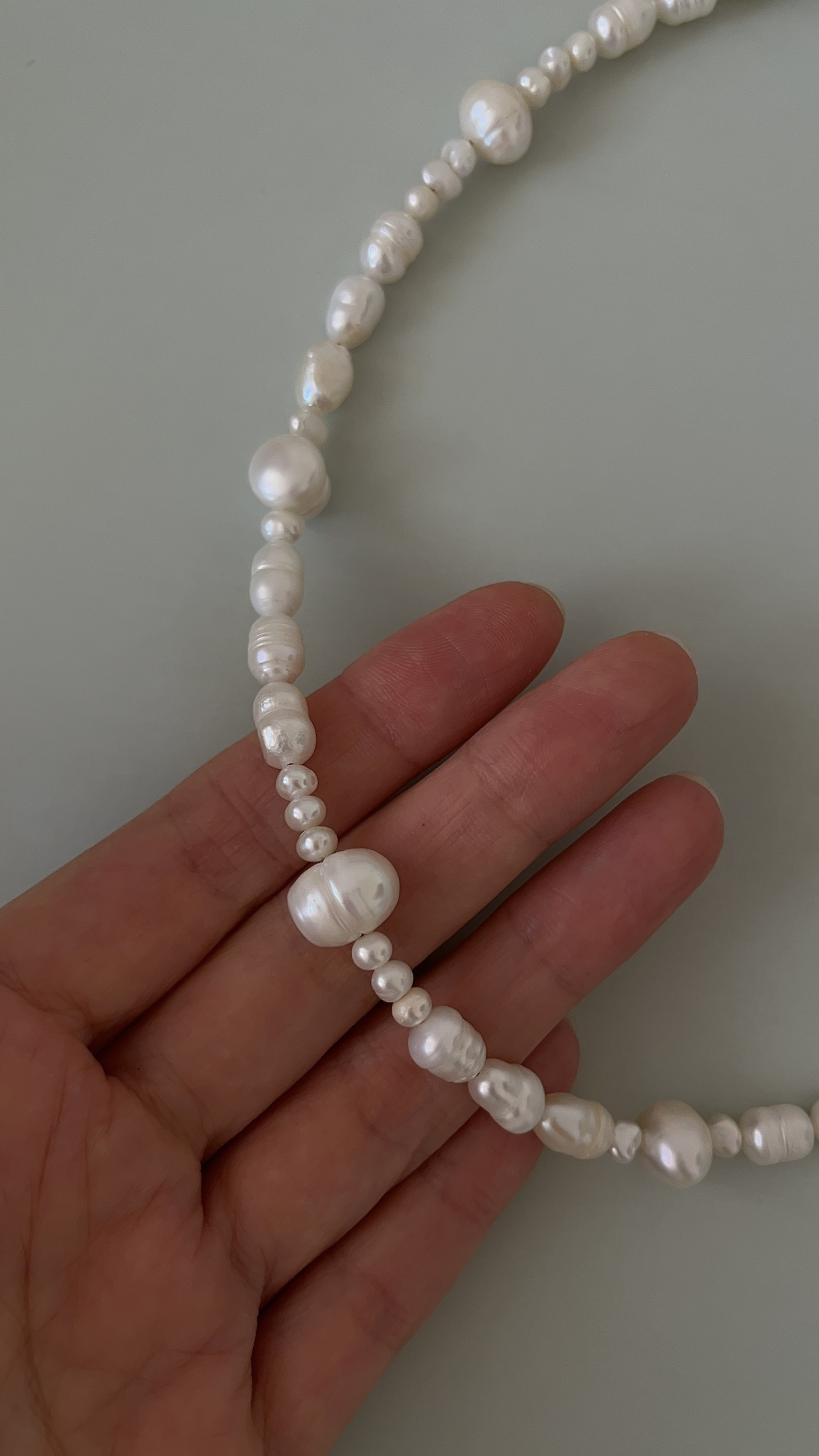 Колье натуральный жемчуг