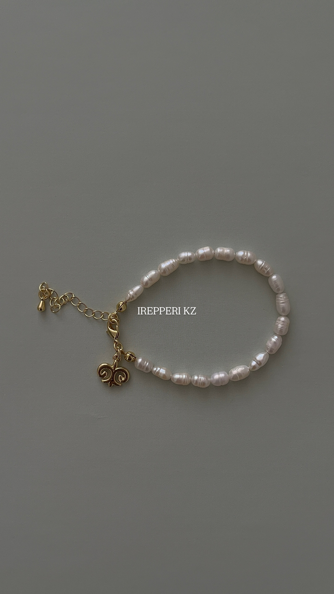 Браслет жемчуг этно в золоте