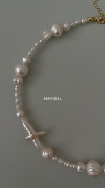 Колье натуральный жемчуг