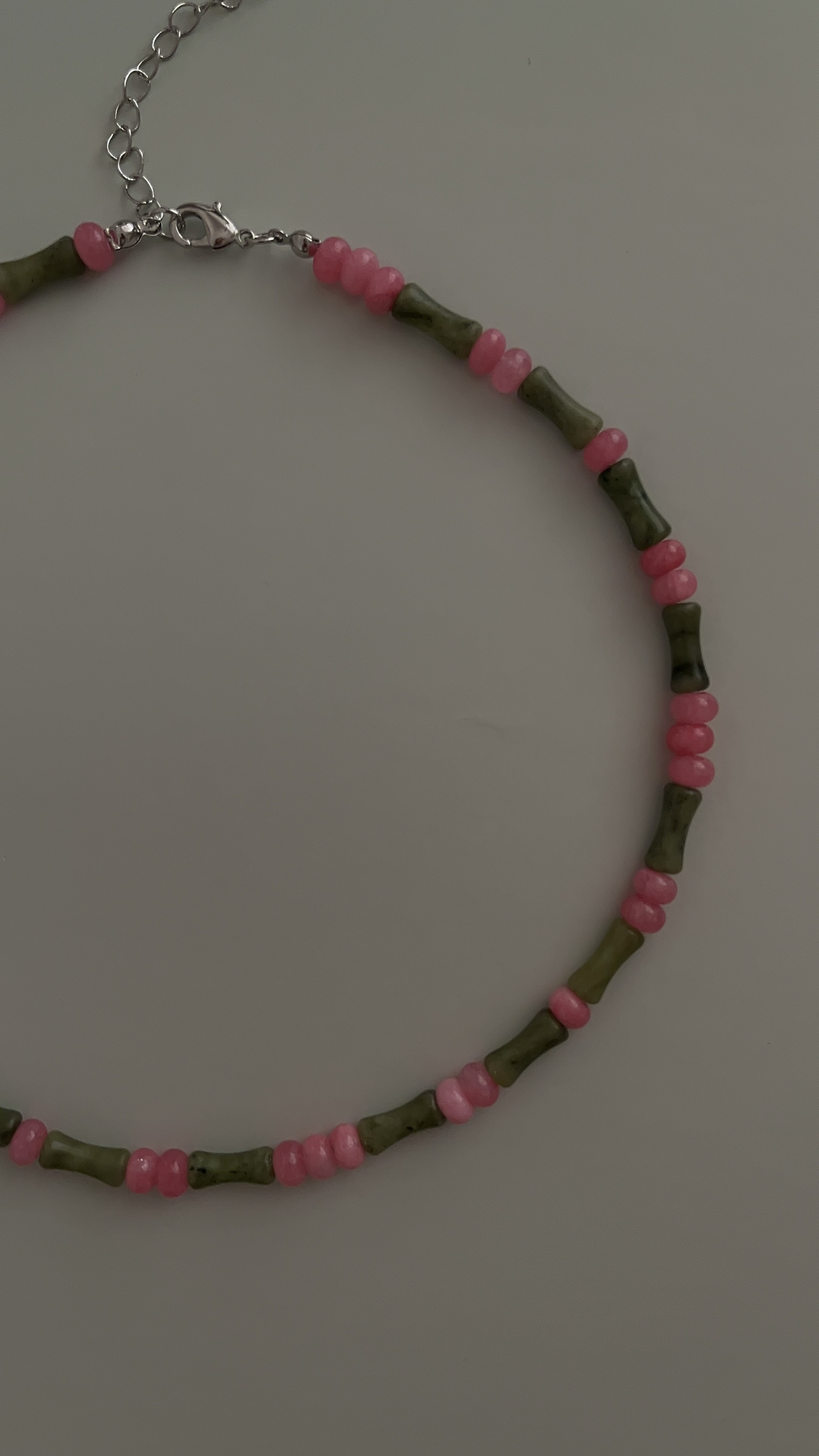 Колье нефрит и агат