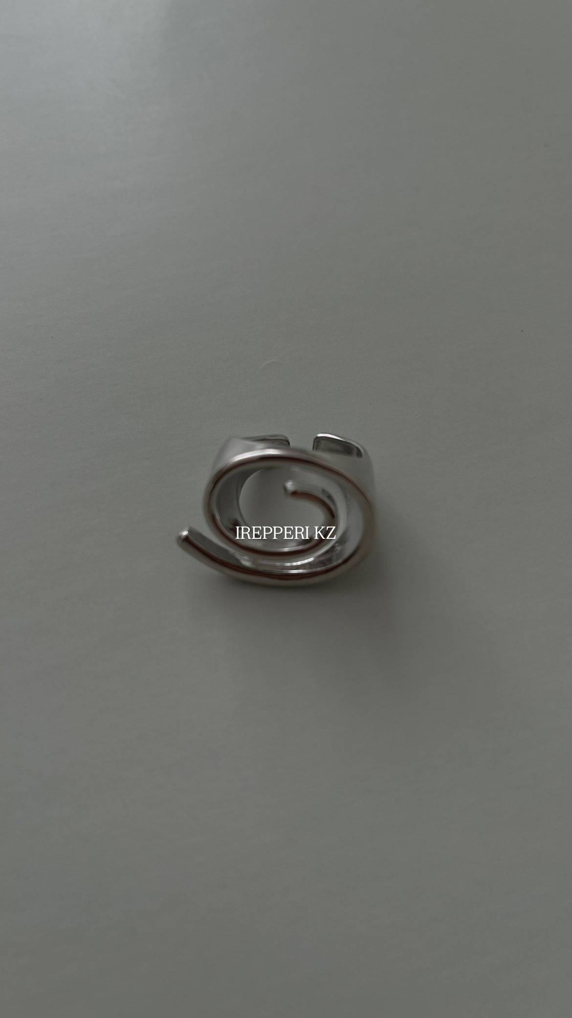 Кольцо спираль в серебре