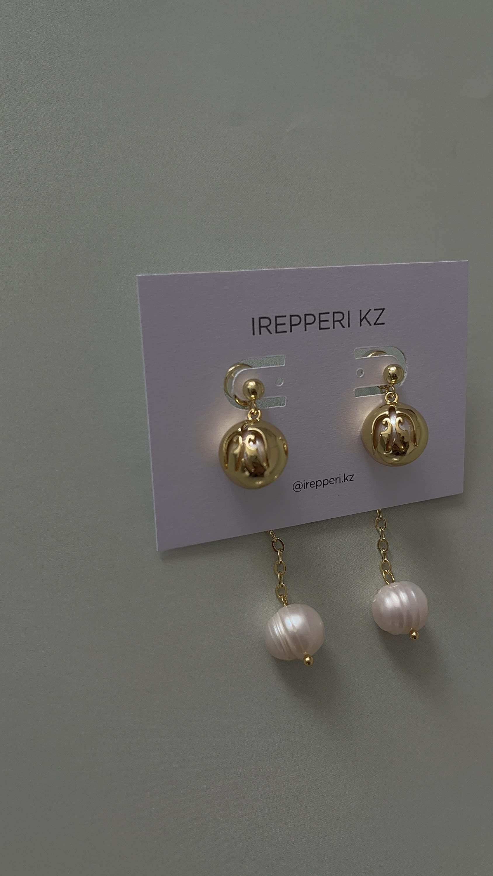 Серьги шар в золоте (трансформеры)