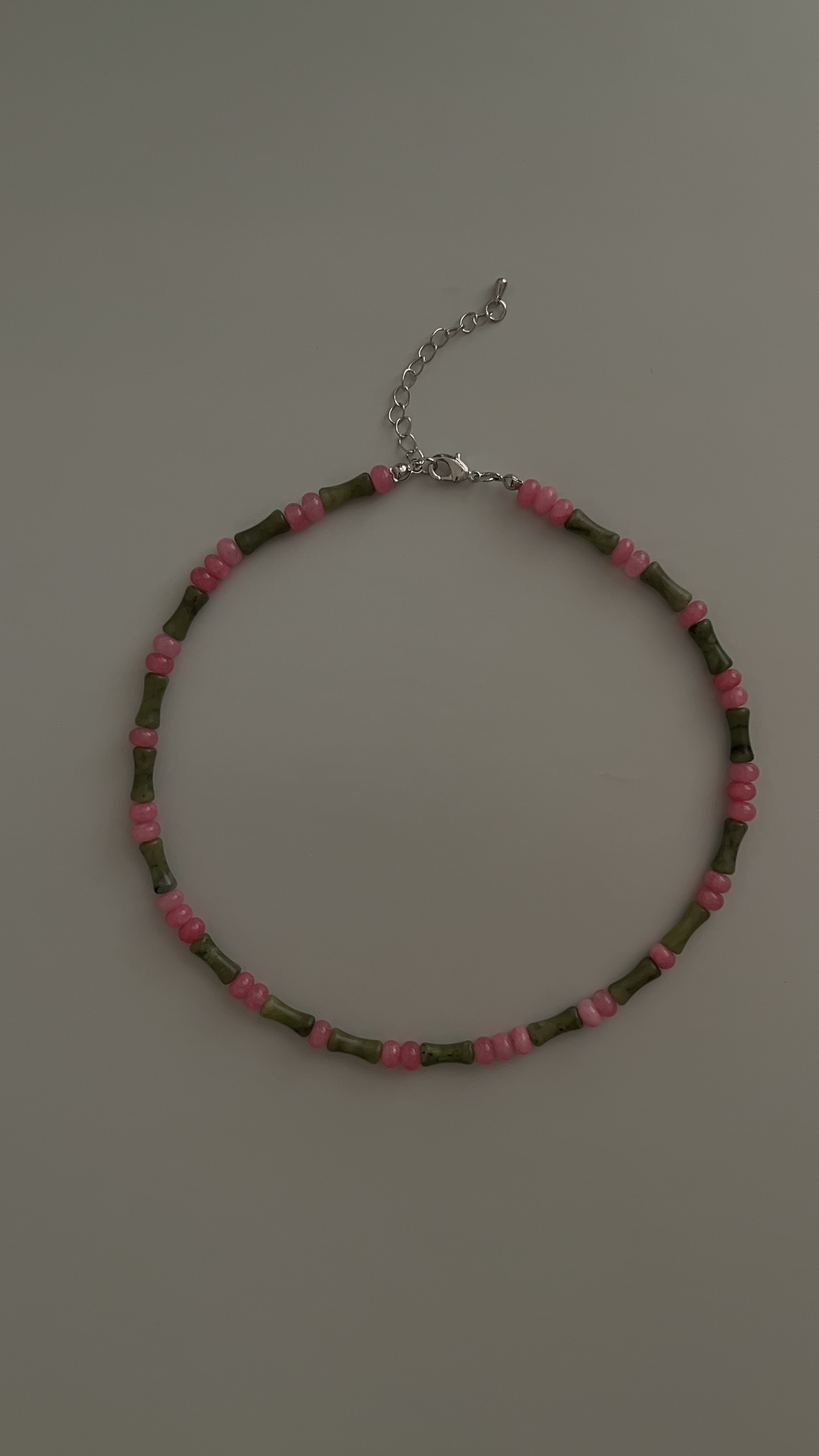 Колье нефрит и агат