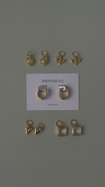 Серьги 8 подвесок