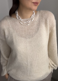 Колье натуральный жемчуг