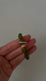 Браслет нефрит с золотым слитком