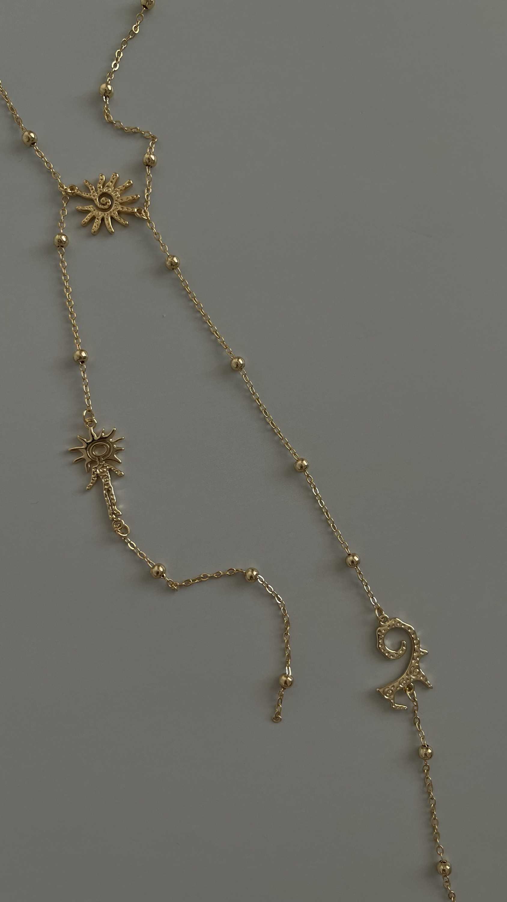 Цепь галстук архар в золоте