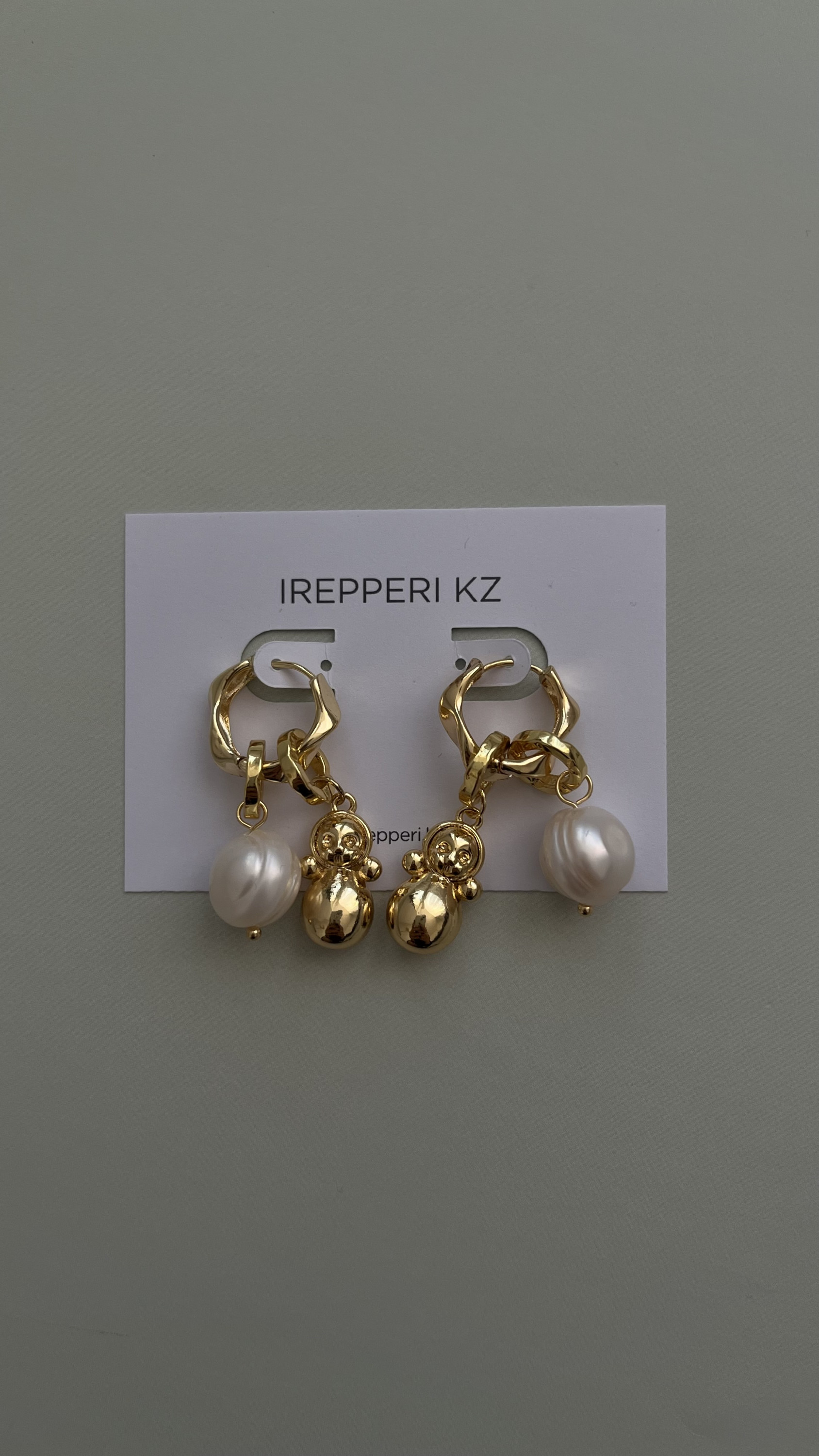 Серьги 4 подвески «Неваляшка»