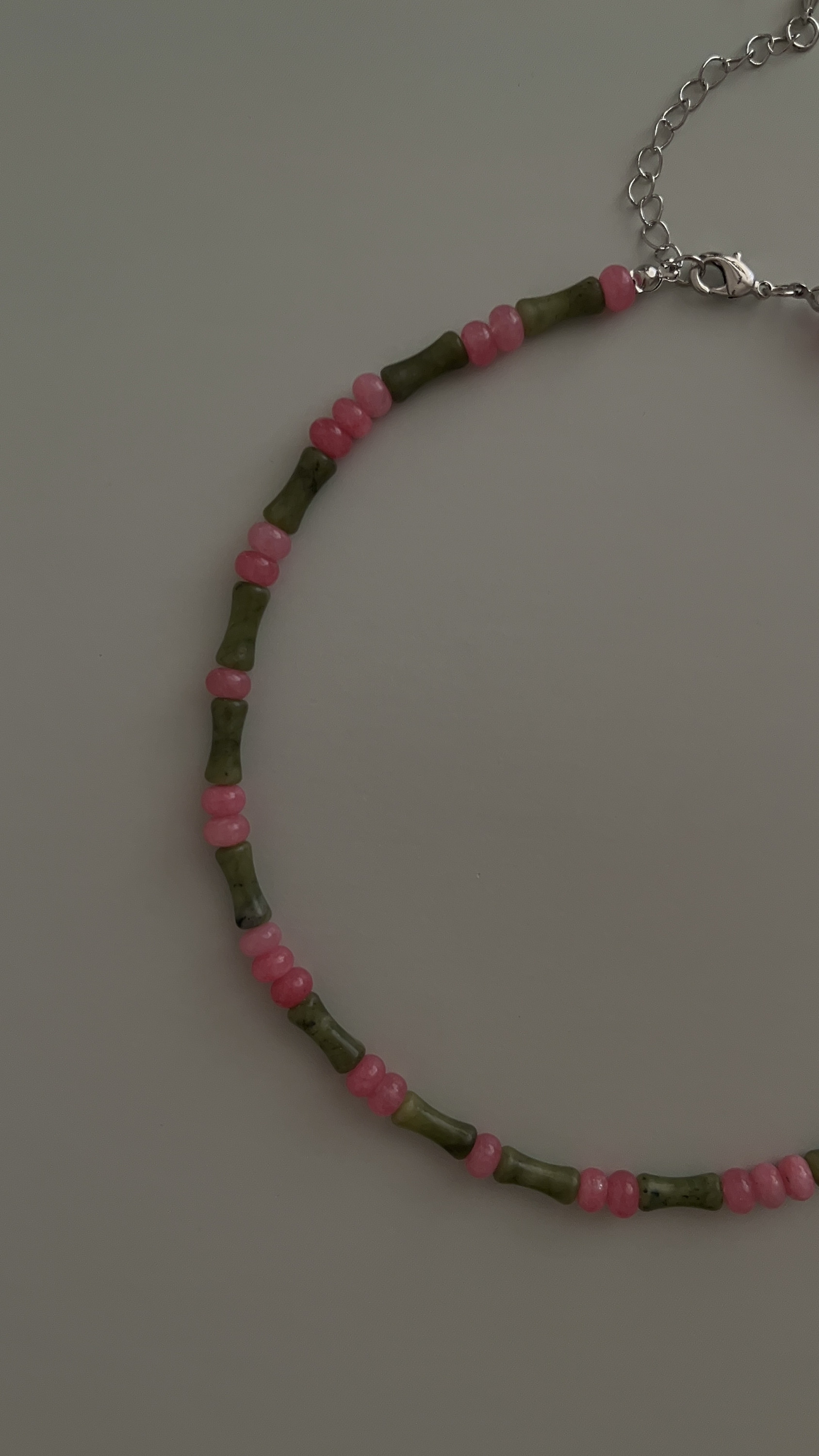 Колье нефрит и агат