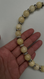 Колье желтый агат и яшма