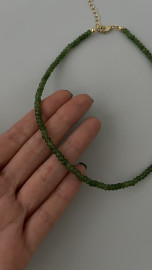 Чокер зеленый агат