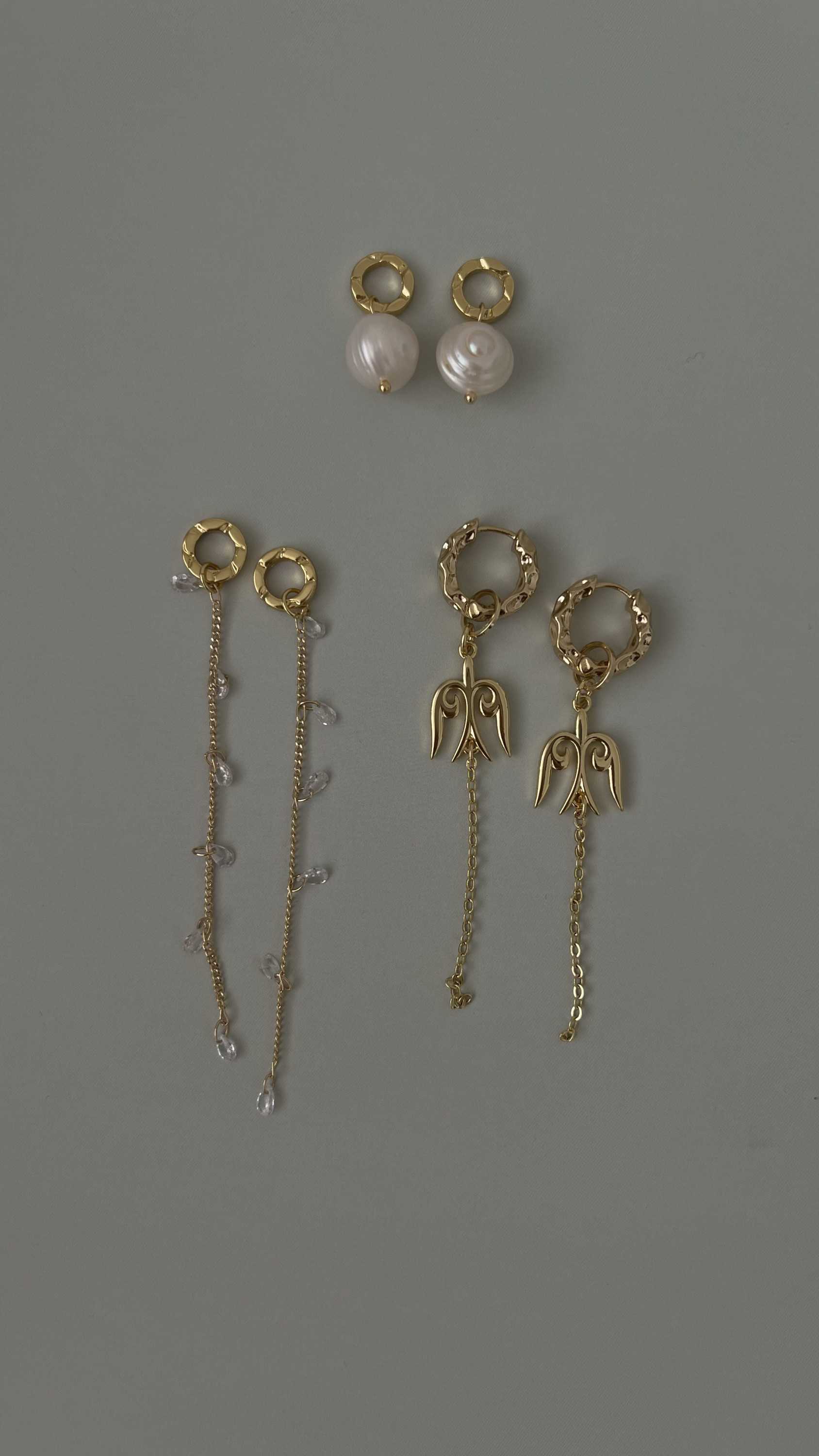 Комплект серьги и 6 подвесок