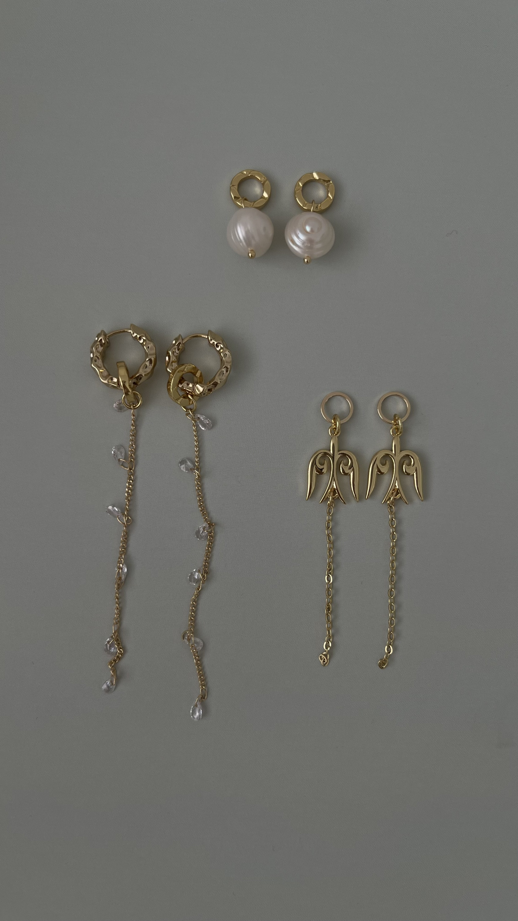 Комплект серьги и 6 подвесок