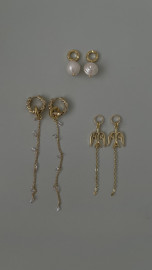 Комплект серьги и 6 подвесок