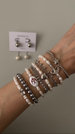 Браслет монетки в серебре