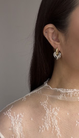 Комплект серьги биколор