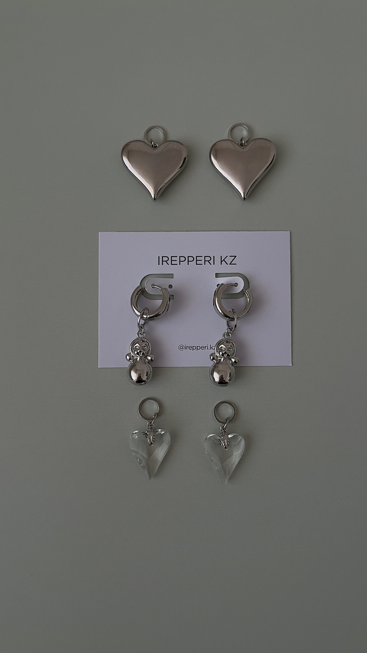 Серьги комплект 6 подвесок