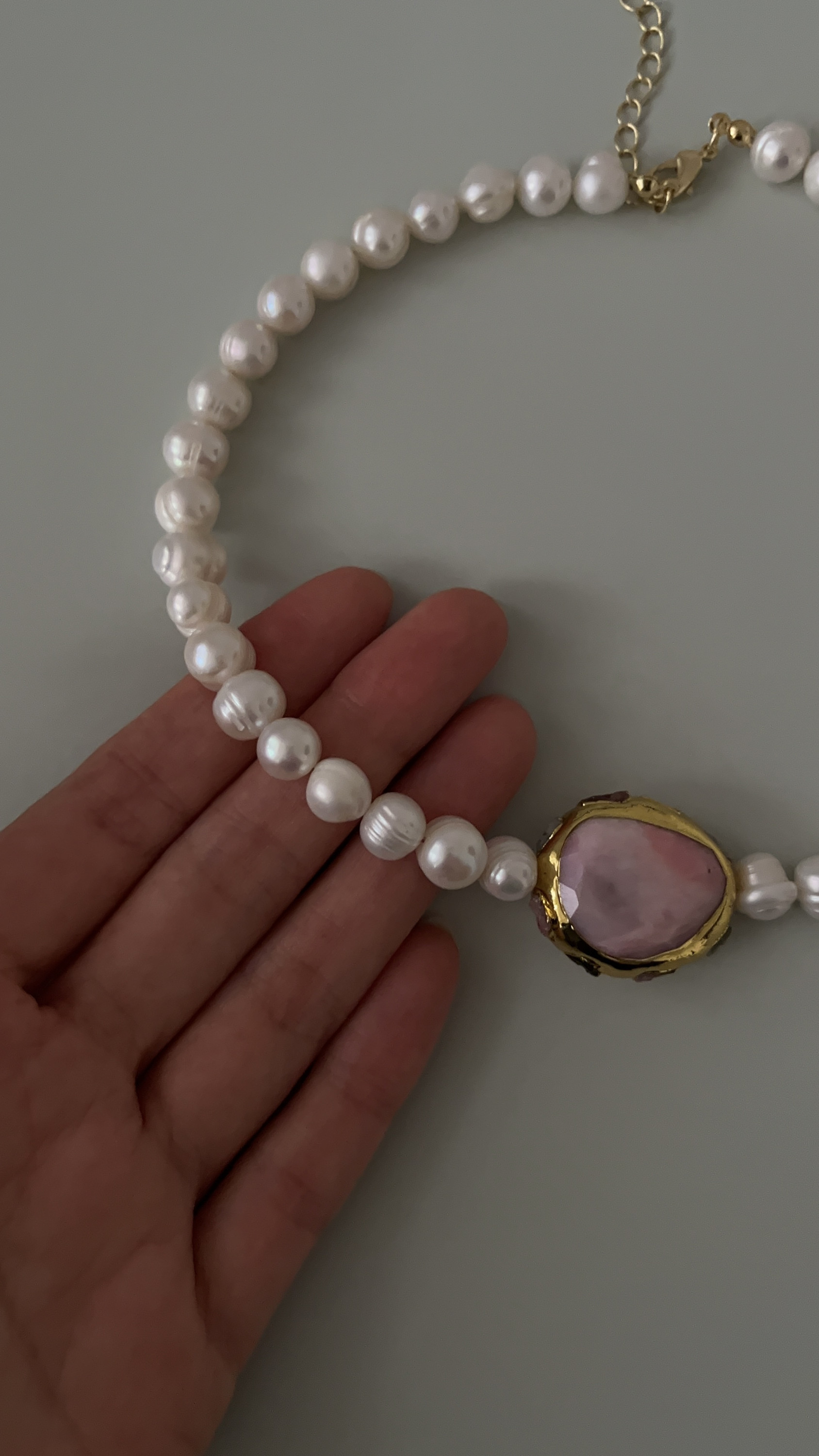 Колье натуральный жемчуг