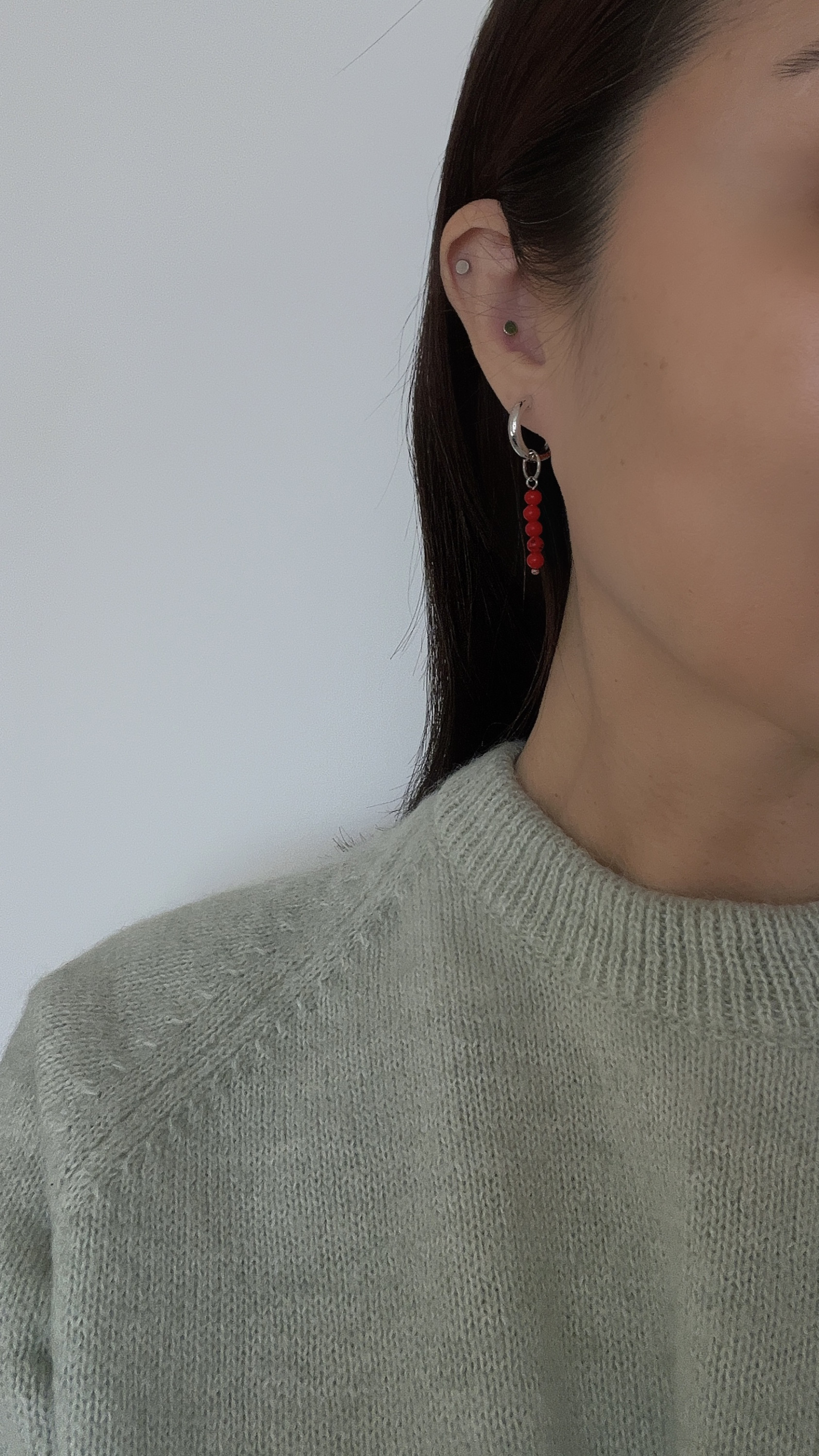 Комплект серьги 8 подвесок