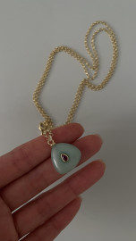 Цепь с кулоном из нефрита